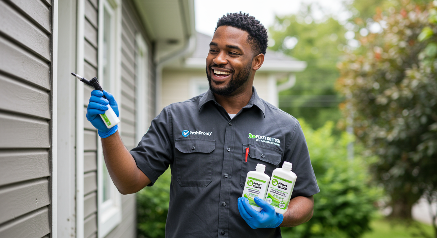 Happy Family with Pest Control Service